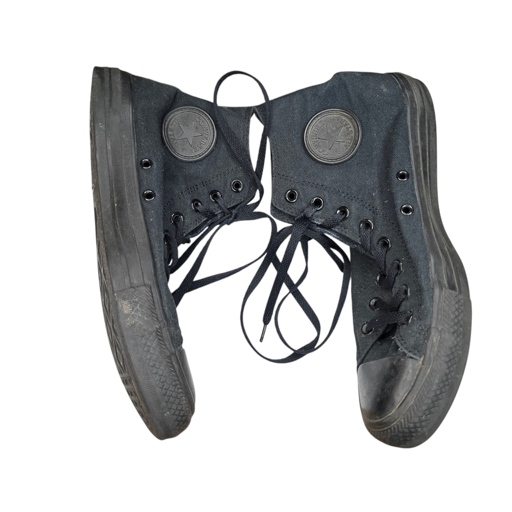 Converse Black Mid Top Sneakers Unisex - Picture 5 of 9